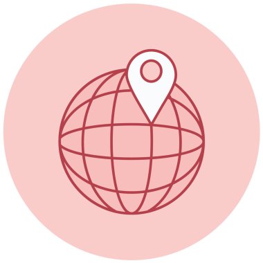 Dünya haritası. Basit tasarım