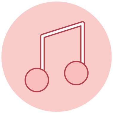 Müzik notası. Basit resimleme