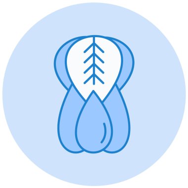 Eşsiz Çiçek Vektör Satırı Simgesi