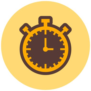 Saat. Web simgesi basit illüstrasyon