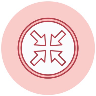 Ok. Web simgesi basit illüstrasyon