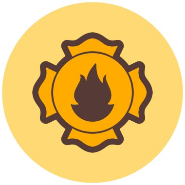 Yangın. Web simgesi basit illüstrasyon