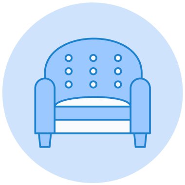 sandalye simgesi, basit tasarım vektör çizimi