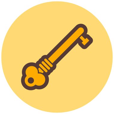 Anahtar. Web simgesi basit illüstrasyon