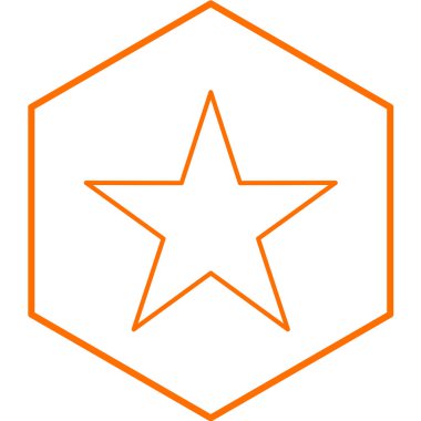 yıldız simgesi, vektör çizimi