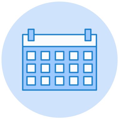 Takvim simgesi vektör illüstrasyonu