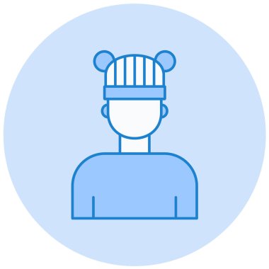 avatar vektör düz simge