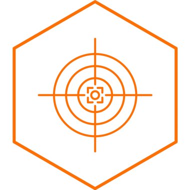 hedef simge vektör illüstrasyonu