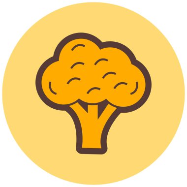 Brokoli. Web simgesi basit illüstrasyon