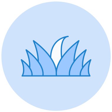 Çimenler. Web simgesi basit illüstrasyon