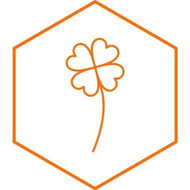 Yonca yaprağı ikonu. vektör illüstrasyonu