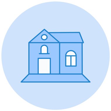 Kiliseye. Web simgesi basit illüstrasyon