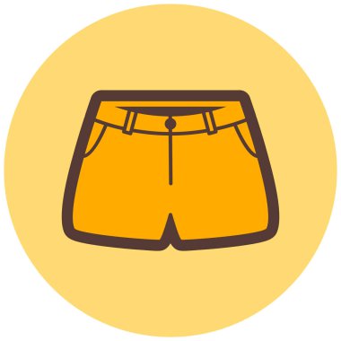 Şort. Web simgesi basit illüstrasyon