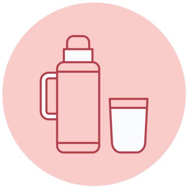 su şişesi simgesi, vektör illüstrasyonu