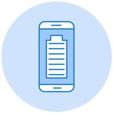 Cep telefonu simgesi, vektör illüstrasyonu