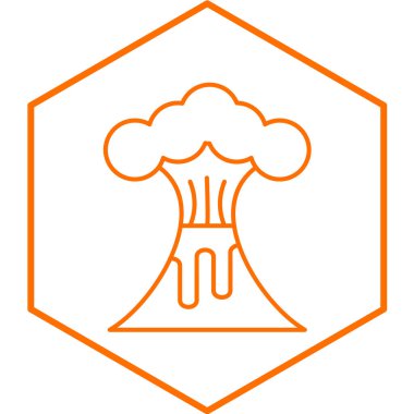 Bir ateş simgesinin vektör illüstrasyonu