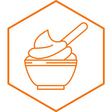 Gıda simgesinin vektör illüstrasyonu