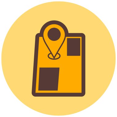 Harita iğnesi. Basit tasarım