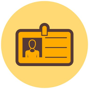 Kimlik kartı. Basit resimleme