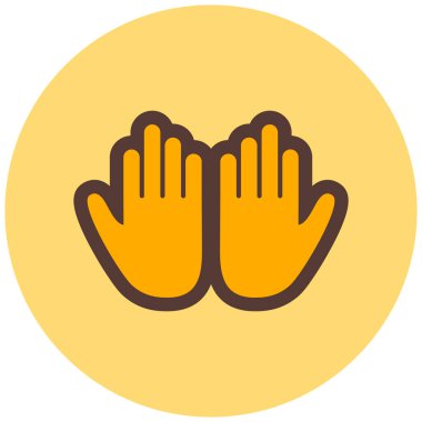 Dua et. Web simgesi basit illüstrasyon