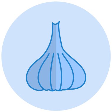 Sarımsak vektör düz simgesi