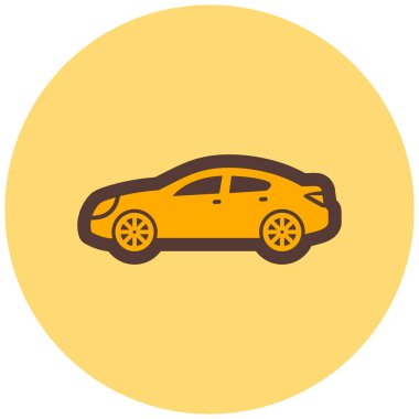 - Araba. Web simgesi basit illüstrasyon