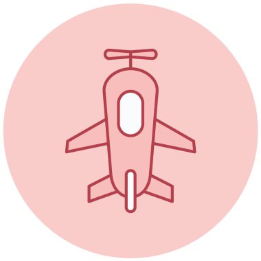 Uçak. Web simgesi basit illüstrasyon