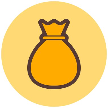 Çanta. Web simgesi basit illüstrasyon