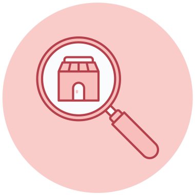 büyütme cam vektör simgesi