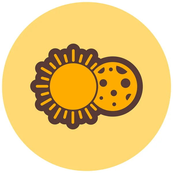 Sonnenblume Web Symbol Einfache Illustration — Stockvektor