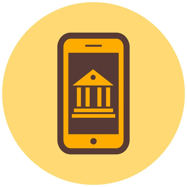 Mobile Banking Webikone — Stockvektor