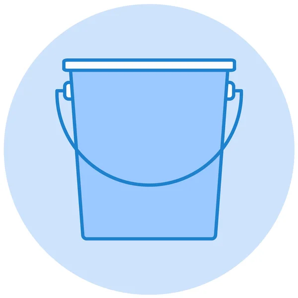 Cubo Icono Web Ilustración Simple — Vector de stock