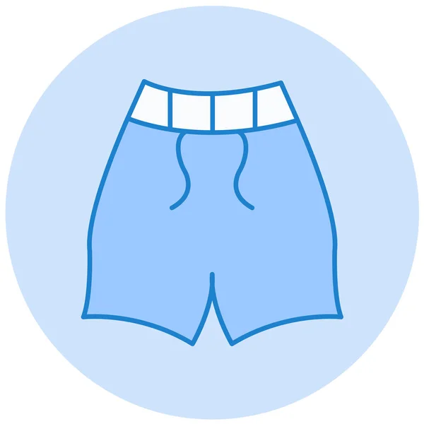 Costume Bagno Icona Web Semplice Illustrazione — Vettoriale Stock
