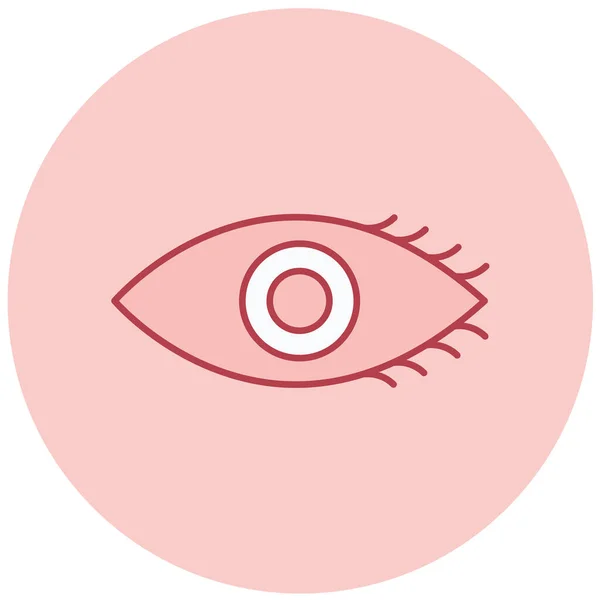 Μάτι Web Εικονίδιο Απλή Απεικόνιση — Διανυσματικό Αρχείο