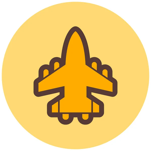 Avión Icono Web Ilustración Simple — Vector de stock