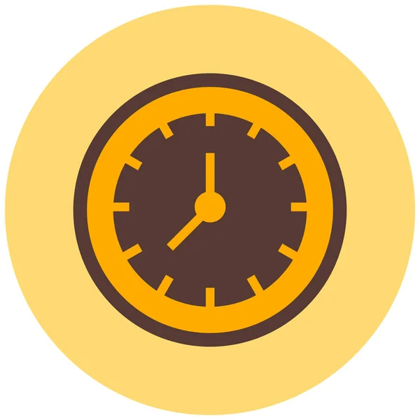 Horloge Icône Web Illustration Simple — Image vectorielle