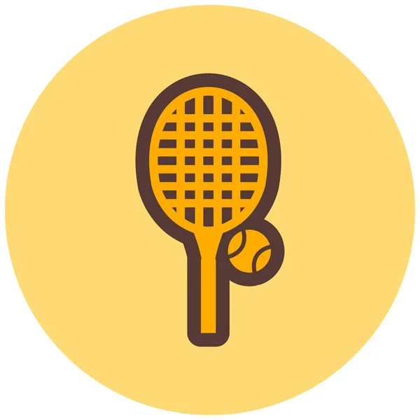 Raquette Tennis Icône Illustration Vectorielle — Image vectorielle
