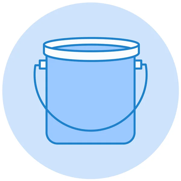 Bucket Web Icon Simple Design — Stock Vector