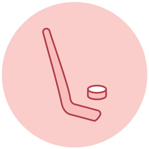 Hockey Icon Vector Illustration — Stock Vector