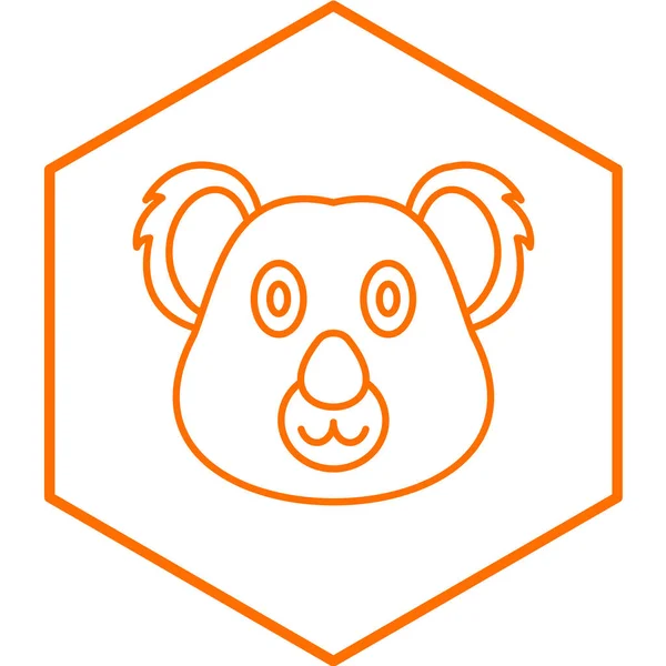 Koala Icon Vektor Illustration — Stockvektor