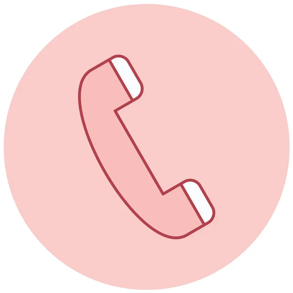 Telefoon Web Icoon Eenvoudige Illustratie — Stockvector