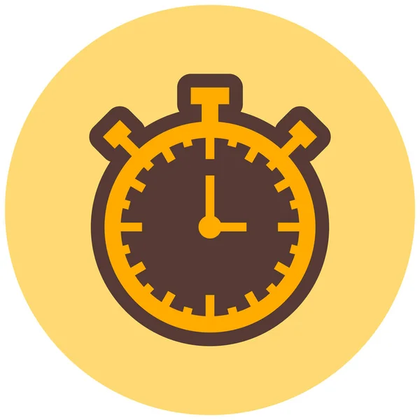 Relógio Ícone Web Ilustração Simples — Vetor de Stock