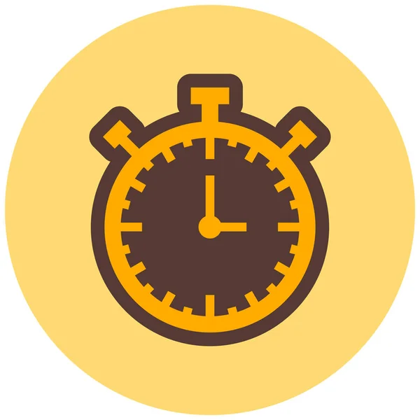 Horloge Icône Web Illustration Simple — Image vectorielle