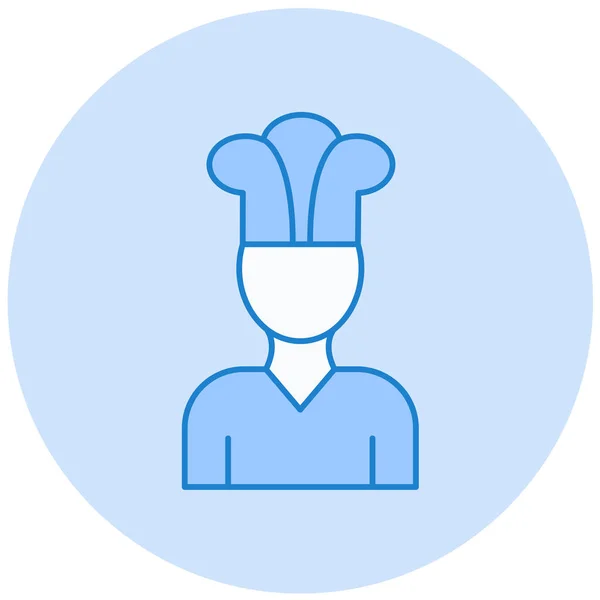 Icône Chef Illustration Vectorielle — Image vectorielle