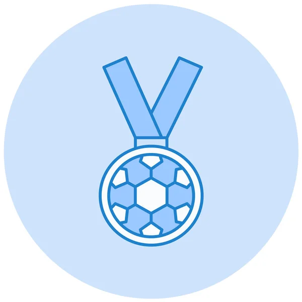 Medal Ikona Web Prosta Ilustracja — Wektor stockowy
