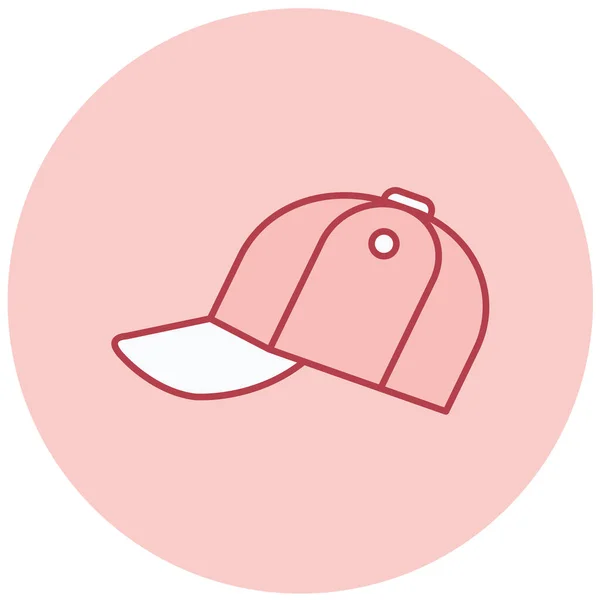 Sombrero Icono Web Ilustración Simple — Archivo Imágenes Vectoriales