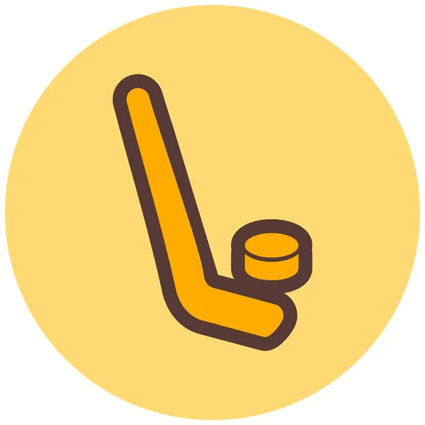 Hockey Icono Web Ilustración Simple — Archivo Imágenes Vectoriales