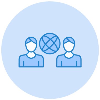 grup vektör simgesi modern illüstrasyon