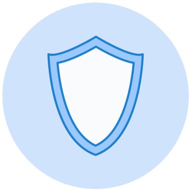 Kalkan. Web simgesi basit illüstrasyon