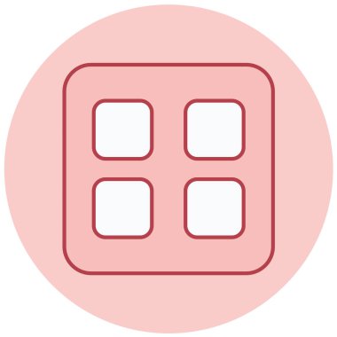 - Şeker. Web simgesi basit illüstrasyon